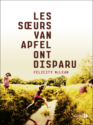 cover image of Les sœurs Van Apfel ont disparu